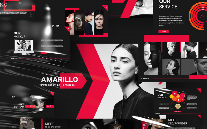 Amarillo Presentation Google Slides