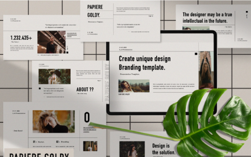 PAPIERE GOLDY Presentatie Google-dia's