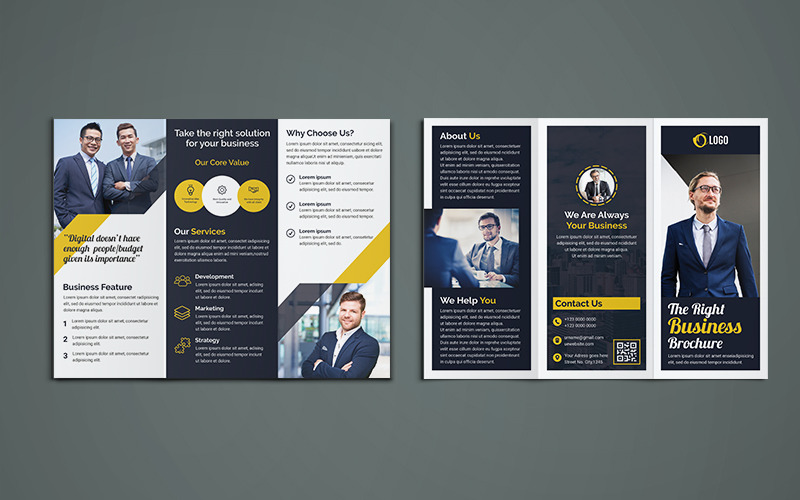 Download Фирменный стиль "Trifold Brochure Design - Corporate Identity Template" / Trifold Brochure Design - Corporate Identity Template - Фирменный стиль на тему графика corporate,business,agency,brochure,trifold,tri-fold,trifoldbrochure,marketing,company,tri,brochuredesign,a4,a4brochure,print-ready,psd,template,professional,internet,creative,usletter