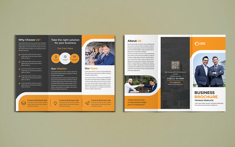 Download Фирменный стиль "Trifold Brochure Design - Corporate Identity Template" / Trifold Brochure Design - Corporate Identity Template - Фирменный стиль на тему графика corporate,business,agency,brochure,trifold,tri-fold,trifoldbrochure,marketing,company,tri,brochuredesign,a4,a4brochure,print-ready,psd,template,professional,internet,creative,usletter