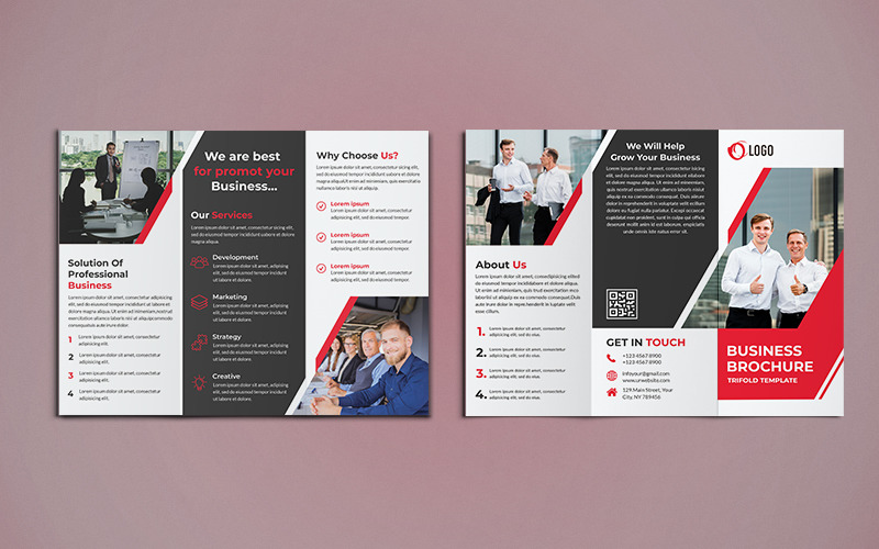 Download Фирменный стиль "Trifold Brochure Design - Corporate Identity Template" / Trifold Brochure Design - Corporate Identity Template - Фирменный стиль corporate,business,agency,brochure,trifold,tri-fold,trifoldbrochure,marketing,company,tri,brochuredesign,a4,a4brochure,print-ready,psd,template,professional,internet,creative,usletter