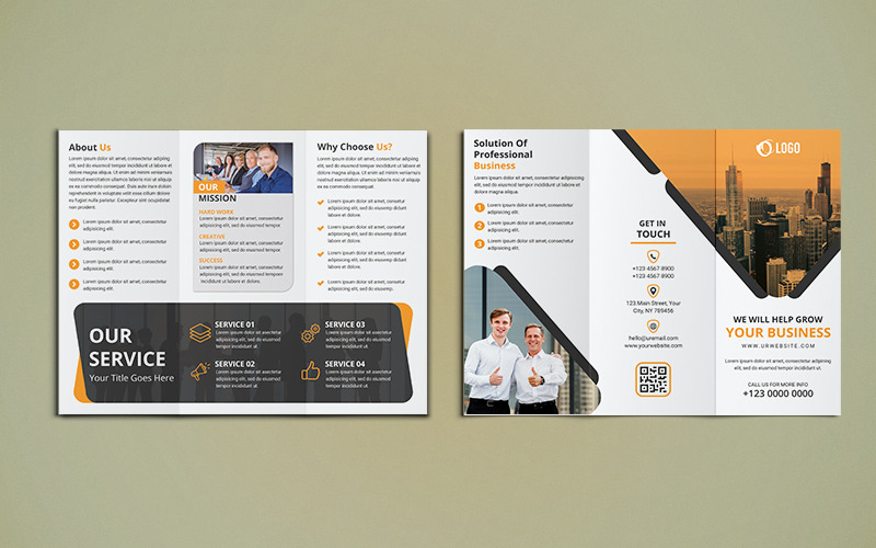 Download Фирменный стиль "Trifold Brochure Design - Corporate Identity Template" / Trifold Brochure Design - Corporate Identity Template - Фирменный стиль на тему графика corporate,business,agency,brochure,trifold,tri-fold,trifoldbrochure,marketing,company,tri,brochuredesign,a4,a4brochure,print-ready,psd,template,professional,internet,creative,usletter