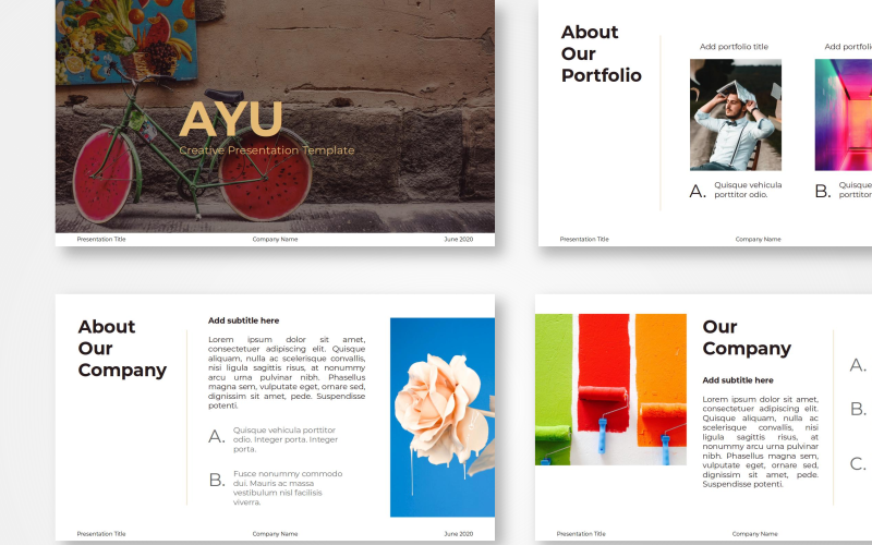 Ayu - Kreatywny szablon PowerPoint