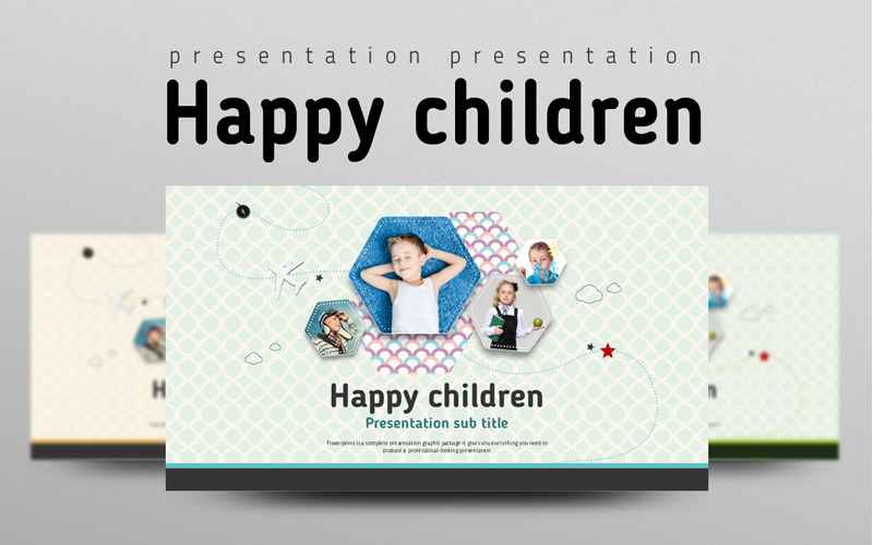 Happy Children PowerPoint template