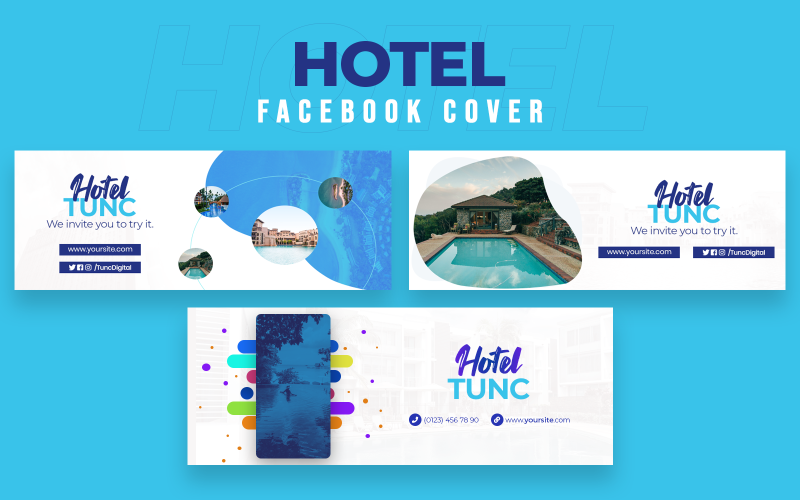 03 Hotel Facebook Cover Social Media Template
