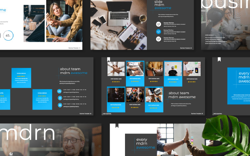 Mdrn Business Präsentation Google Slides