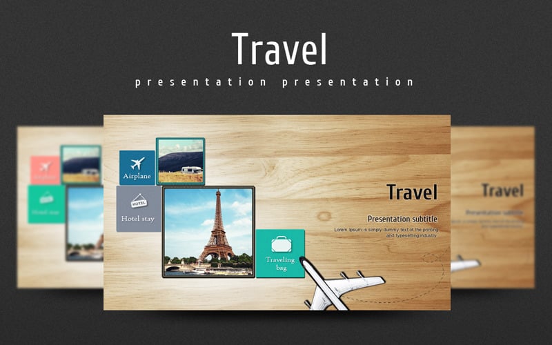 Travel PowerPoint template #100387 TemplateMonster