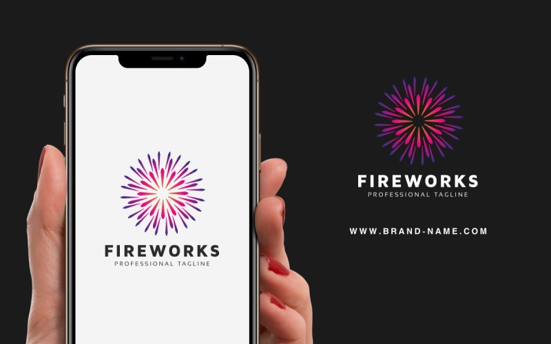 Download Шаблон логотипа "Fireworks Logo Template" / Fireworks Logo Template - Шаблон логотипа на тему графика black,brainstorming,bright,circle,creative,fire,fireworks,graphic,idea,illustration,illustrator,logo,media,orange,powerpoint,rotation,spirit,template,vector,versatile,yellow