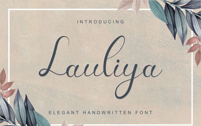 Download Шрифт "Lauliya Font" / Lauliya Font - Шрифт на тему графика beautiful,bold,brochure,brush,cafe,calligraphy,card,classic,elegant,fashion,flyer,font,handwriting,invitation,logo,modern,photography,salon,script,shirt,smooth,sophisticated,strong,stylish,te