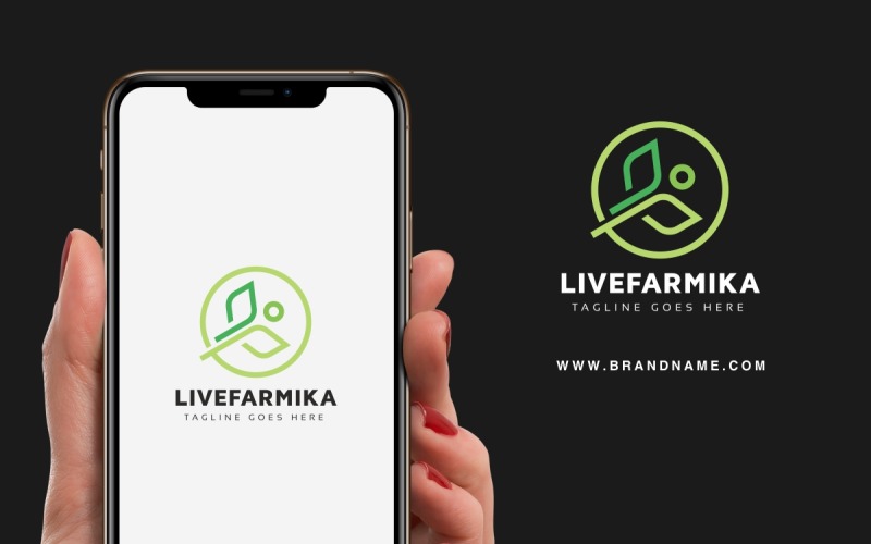 Download Шаблон логотипа "Live Farm Logo Template" / Live Farm Logo Template - Шаблон логотипа на тему графика circle,eco,farm,farming,food,health,hills,leaf,life,line,lines,living,medical,modern,natural,nature,organic,people,professional,sun,symbol,vector,wellness