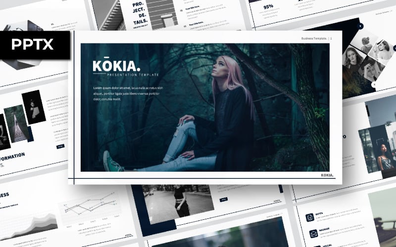 Modèle PowerPoint de présentation de Kokia