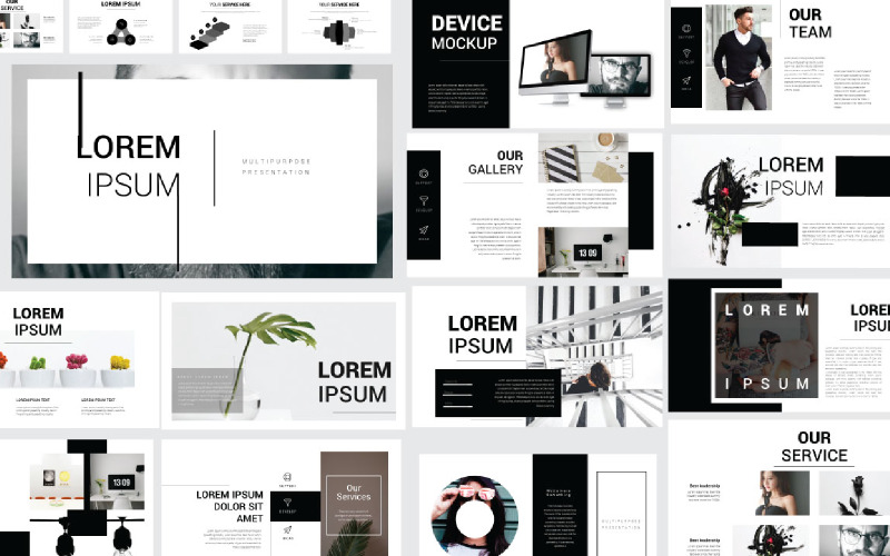 Modello di presentazione di Lorem Ipsum PowerPoint