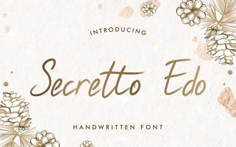 Secretto Edo-lettertype