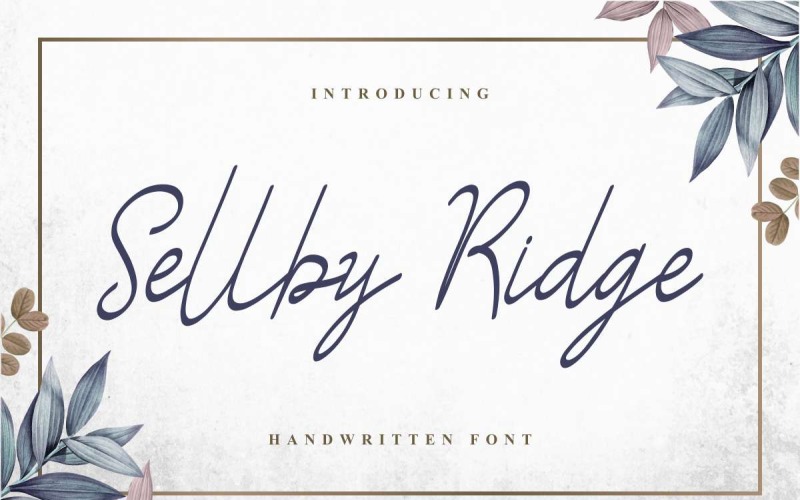 Sellby Ridge Czcionka