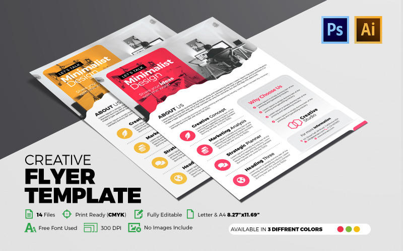 Download Фирменный стиль "Creative Flyer - Corporate Identity Template" / Creative Flyer - Corporate Identity Template - Фирменный стиль на тему графика flyer,template,design,psd,psd,ads,advert,advertisement,agency,flyer,business,poster,corporate,creative