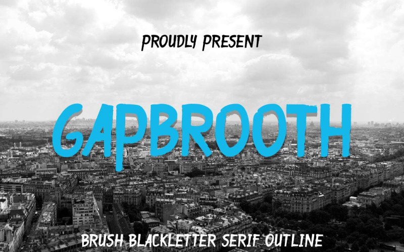 Gapbrooth typsnitt