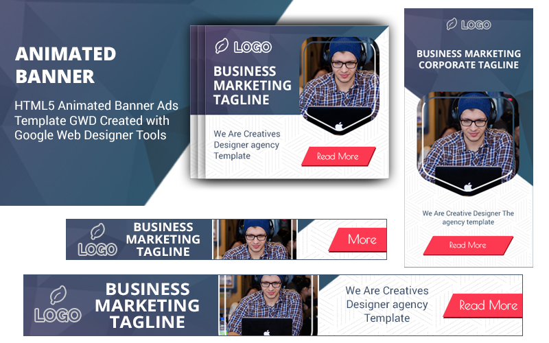 HTML5 Ad Templates V1 Animated Banner