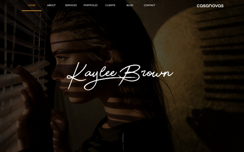 Kaylee - Шаблон веб-сайту для особистого портфоліо