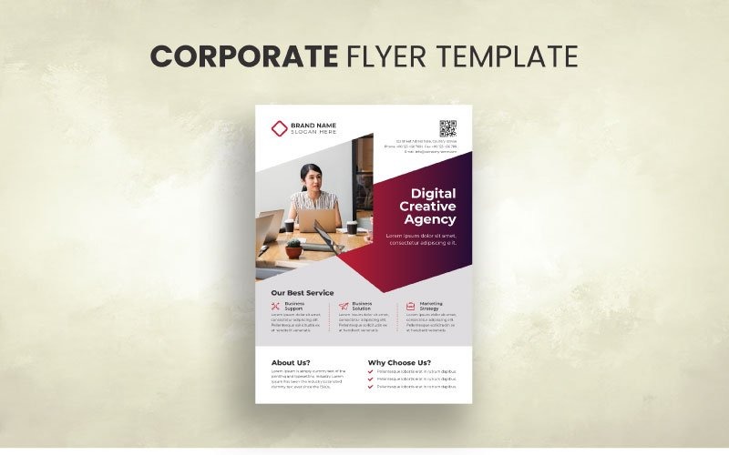 Conception de modèle de flyer propre