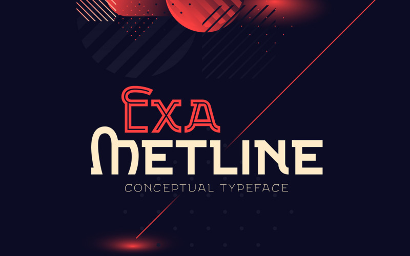 Exa Metline Schriftart