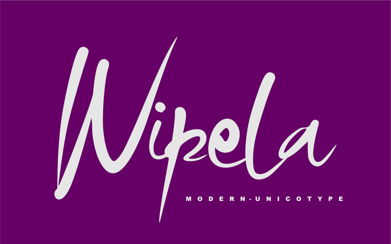 Wipela | Moderní písmo Unicotype