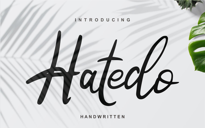 Hatedo | Fonte cursiva manuscrita