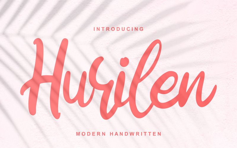 Download Шрифт "Hurilen | Modern Handwritten Cursive Font" / Hurilen | Modern Handwritten Cursive Font - Шрифт на тему графика modern. handwritten. handmade calligraphy handlettering script casual branding alternates logo packaging handwriting headline poster fashion informal