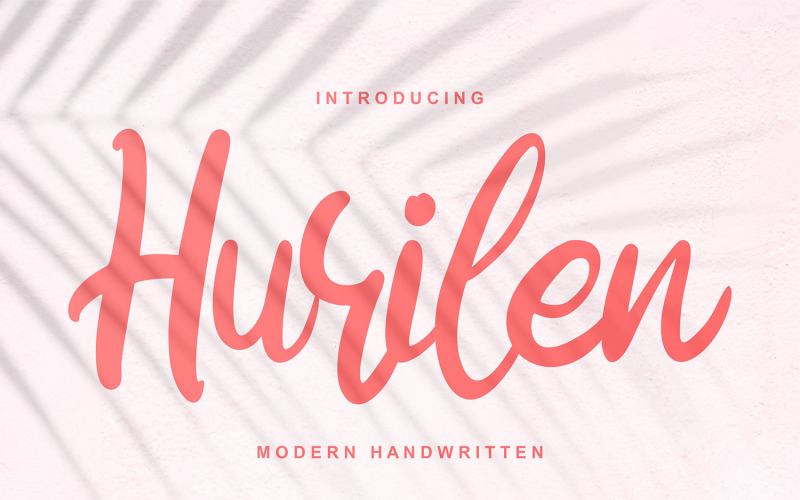 Hurilen | Fonte cursiva manuscrita moderna