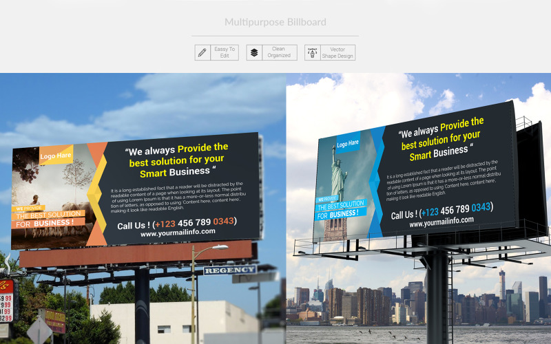 Download Фирменный стиль "Multipurpose Billboard - Corporate Identity Template" / Multipurpose Billboard - Corporate Identity Template - Фирменный стиль на тему графика billboard,add,advertisment,cleandesign,moderndesign,corporate,corporatebillboard,colorful,modern,multipurpose,rollup,banner,horaizontal,clean