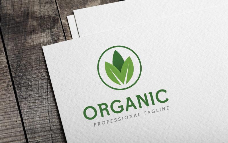 Organické logo šablona