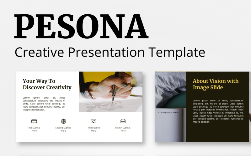 Pesona - креативний шаблон PowerPoint