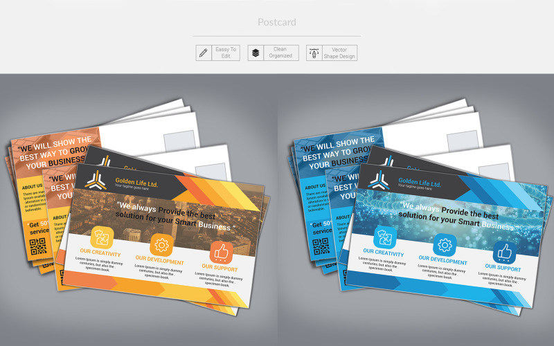 Download Фирменный стиль "Postcard - Corporate Identity Template" / Postcard - Corporate Identity Template - Фирменный стиль на тему графика postcard,cleanpostcard,corporate,cleandesign,colorfulpostcard,colorful,modern,moderndesign,multipurpose,editable,corporatepostcard,modernpostcard,advertisement,6x4,add,advertising,poster,flye