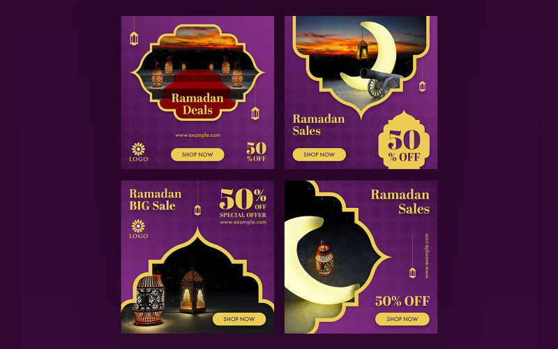 Download Шаблон для соцсетей "Ramadan Sale Post Social Media Template" / Ramadan Sale Post Social Media Template - Шаблон для соцсетей на тему графика sale,social,media,ramadan,banner,happy,promotion,instagram,islam,modern,month,promotional,template,web
