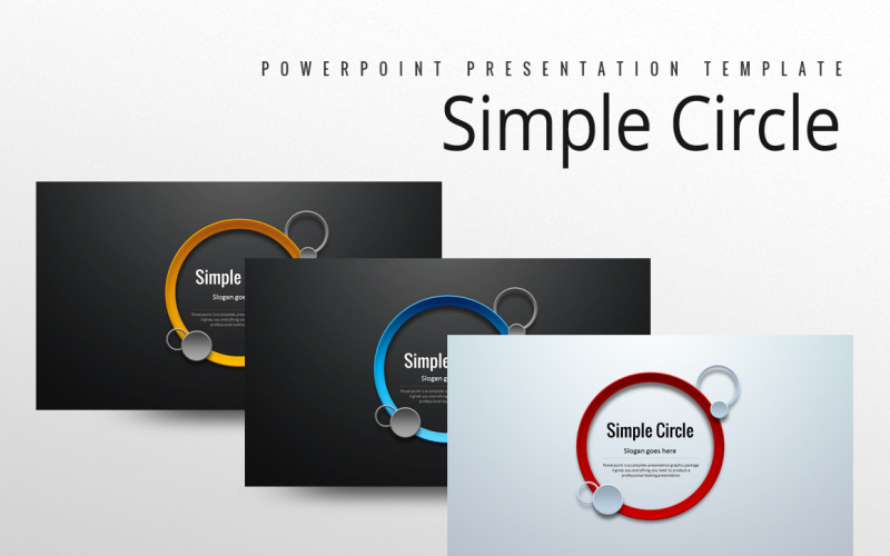 Šablona PowerPoint Simple Circle