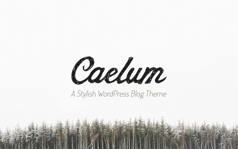 Caelum - минималистичная тема WordPress