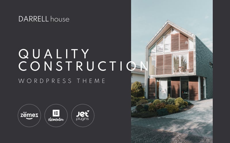 Darrell House - Tema de WordPress para empresas constructoras y contratistas