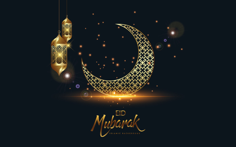 Eid Mubarak Abstract Background - Illustration