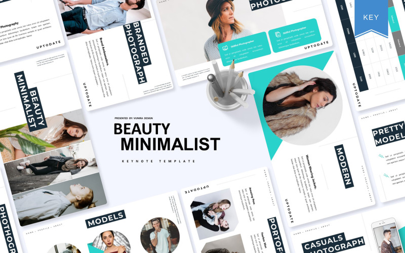 Beauty Minimalist - Keynote şablonu