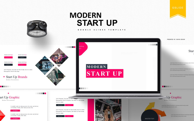 Modern Start Up | Google Presentationer