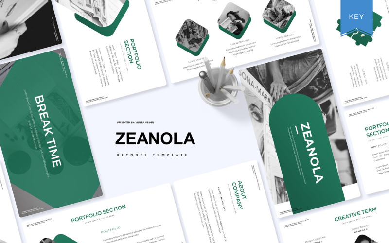 Zeanola - шаблон Keynote