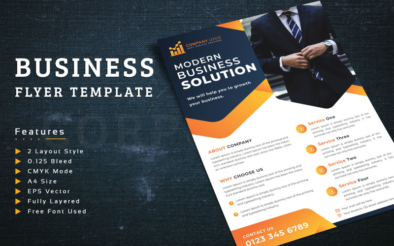 Download Фирменный стиль "Flyer With Two Layout Style - Corporate Identity Template" / Flyer With Two Layout Style - Corporate Identity Template - Фирменный стиль на тему графика corporate,business,flyer,template,modern,marketing,leaflet,promotion,creative,company,multipurpose,prospectus