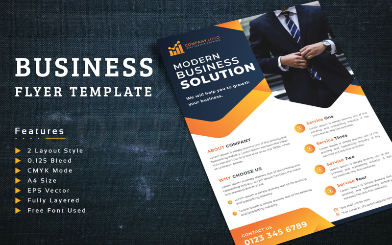 Flyer With Two Layout Style - Corporate Identity Template