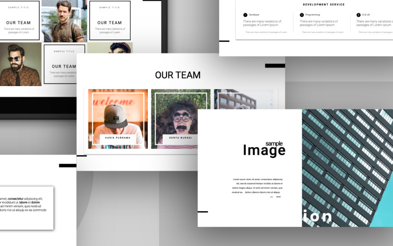 Modello PowerPoint MINIMO ONYA
