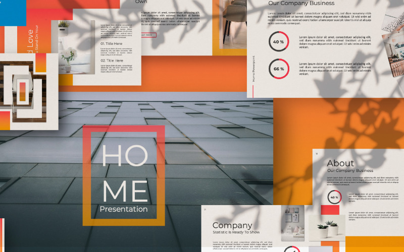 Modelo de apresentação do PowerPoint para casa