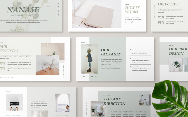 Nanase Presentatie PowerPoint-sjabloon