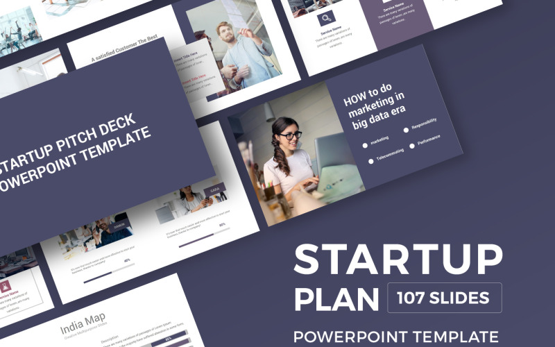 Шаблон PowerPoint Startup Pitch Deck