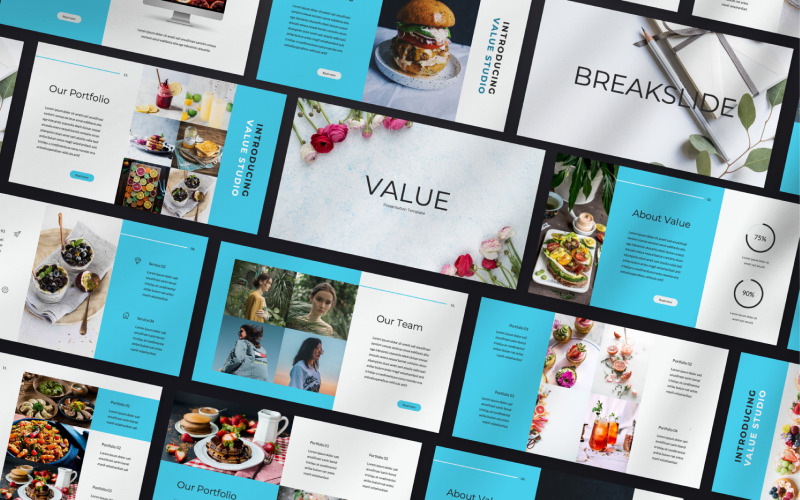 Value Studio PowerPoint sablon