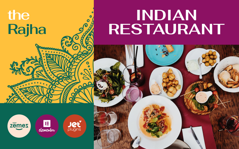 Rajha - motyw WordPress dla restauracji indyjskiej