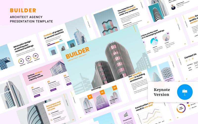 BUILDER - Presentazione agenzia di architetti - Modello di keynote