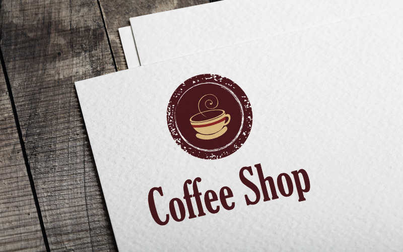 Download Шаблон логотипа "Coffee Shop Logo Template" / Coffee Shop Logo Template - Шаблон логотипа на тему графика coffee,bean,cup,logo,shop,compass,navigator,old,style,fresh,roasted,hipster,retro,template
